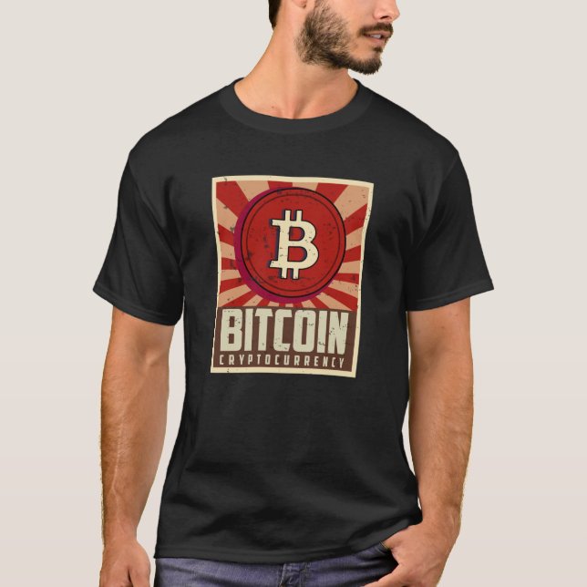 T-shirt Cryptomonnaie bitcoin moderne (Devant)