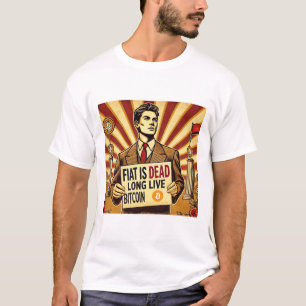 T-shirt Cryptomonnaie de publicité Bitcoin vintage