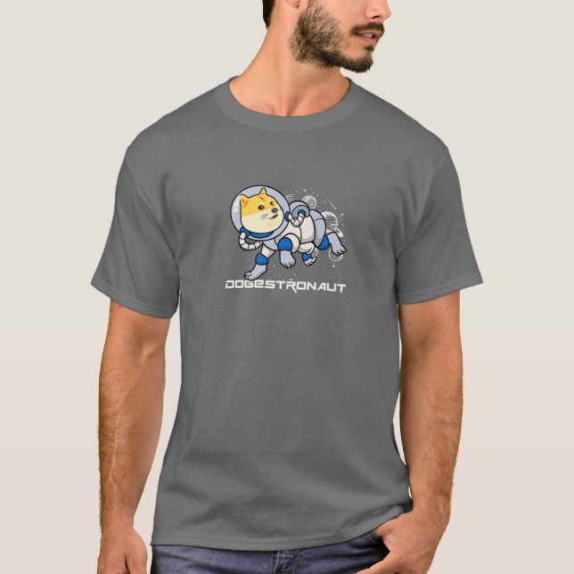 T-shirt Cryptomonnaie dogestronaut Dogecoin (Devant)