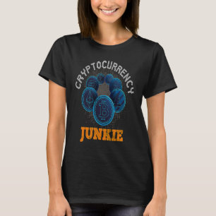 T-shirt Cryptomonnaie Junkie Bitcoin Trader Crypto Tradin