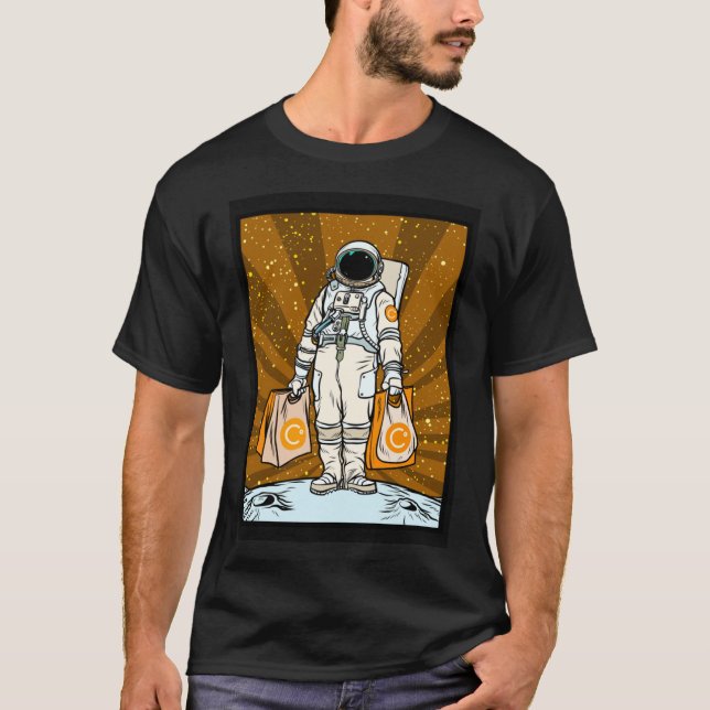 T-shirt Cryptomonnaie Parler À La Lune CEL Celsius Space (Devant)