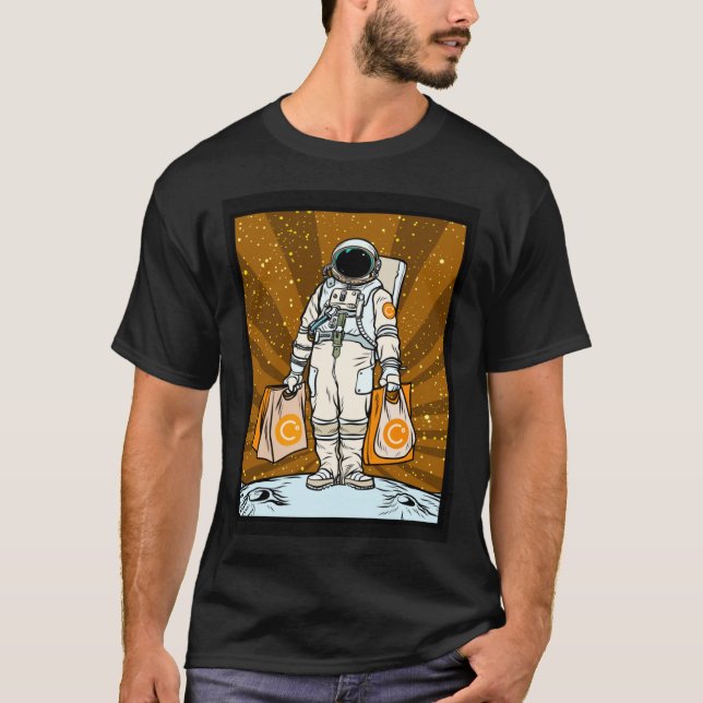 T-shirt Cryptomonnaie Parler À La Lune CEL Celsius Space (Devant)