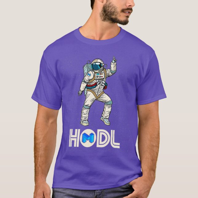 T-shirt Cryptomonnaie Talk Matic Fun HODL Polygon Moon (Devant)