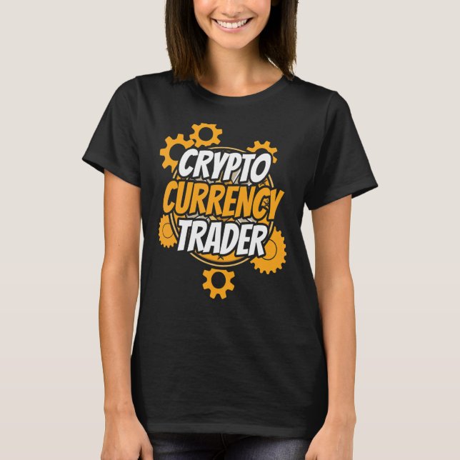 T-shirt Cryptomonnaie Trader Commerce Cryptos Crypto Tradi (Devant)