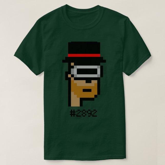 T-shirt CryptoPunks 2892 (Design devant)