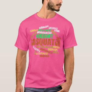 T-shirt Cryptozoologie Bigfoot Sasquatch Cryptid Skunk Ape