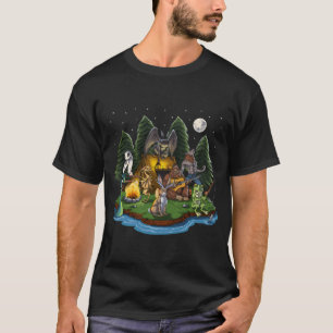 T-shirt Cryptozoologie Créatures Cryptides Camping