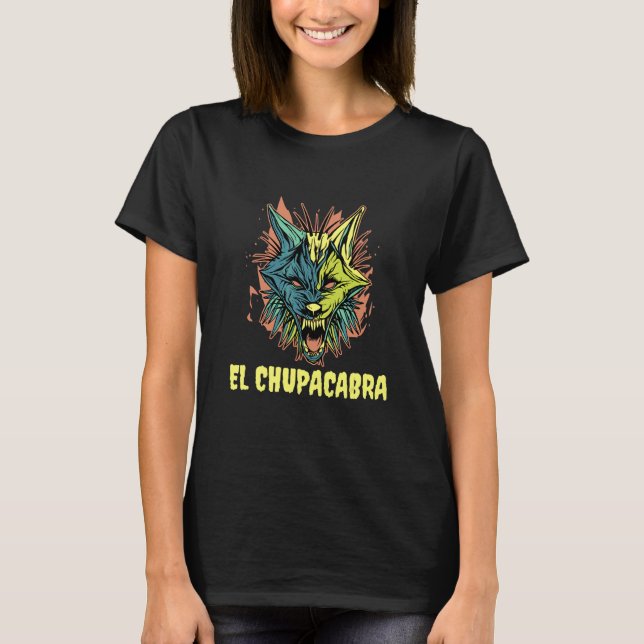T-shirt Cryptozoologie de cristaux El Chupacabra (Devant)