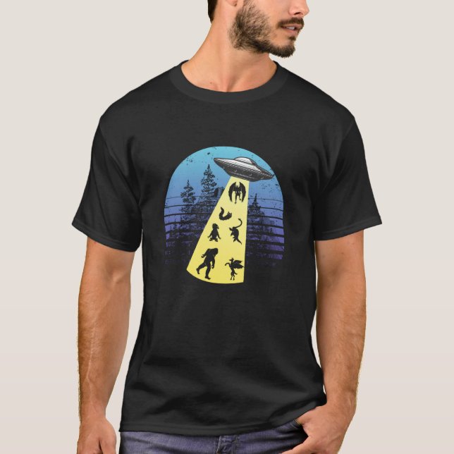 T-shirt cryptozoologie de l'enlèvement de l'OVNI (Devant)