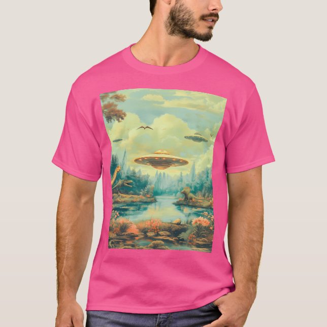 T-shirt Cryptozoologie Rétro Sci-Fi Kitsch (Devant)