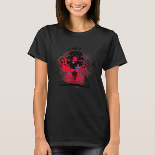 T-shirt Crystal Ball Et Livre Occuly Pagan Divination Magi