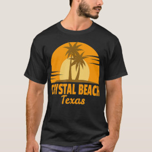 T-shirt Crystal Beach Teas Retro Beach Vacances
