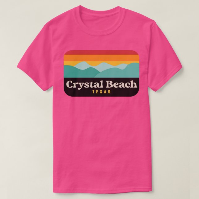 T-shirt Crystal Beach Texas Bolivar Péninsule Pêche (Design devant)