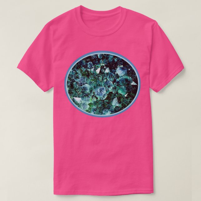 T-shirt Crystal bleu (Design devant)