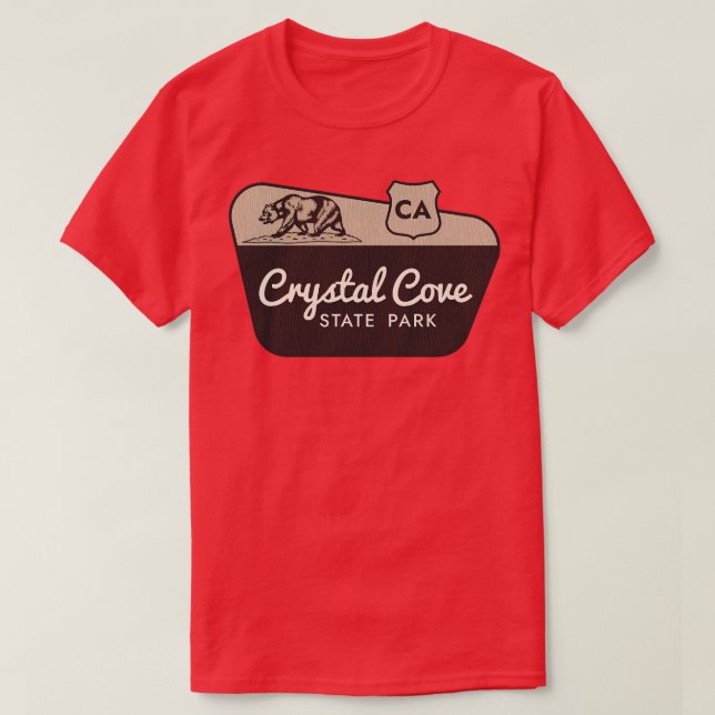 T-shirt Crystal Cove State Park California Affiche de bien (Design devant)