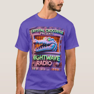 T-shirt CRYSTAL CROCODILE présente NUIT RADIO! ! ! v1