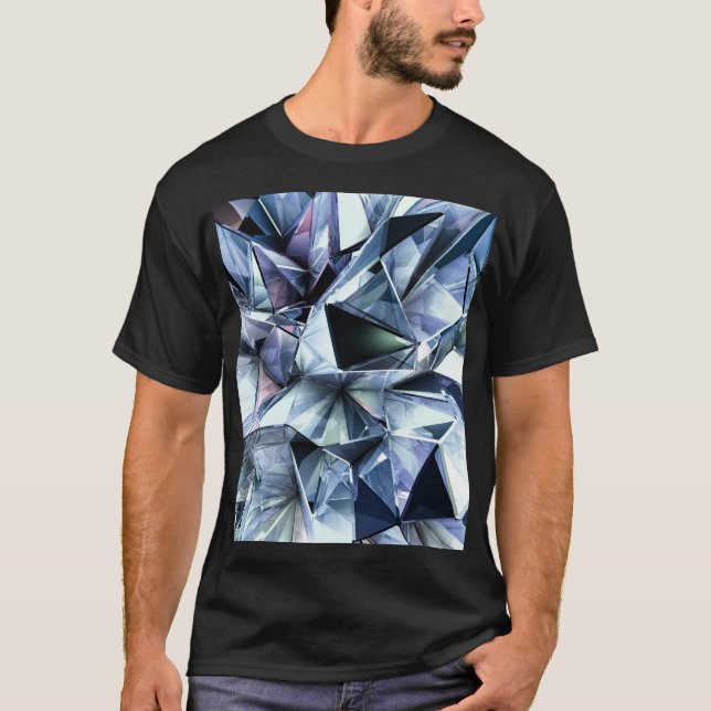 T-shirt Crystal du triangle technologique : Arrière - plan (Devant)