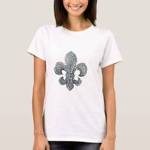 T-SHIRT CRYSTAL FLEUR DE LIS