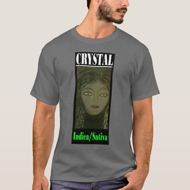 T-SHIRT CRYSTAL INDICA SATIVA (Devant)