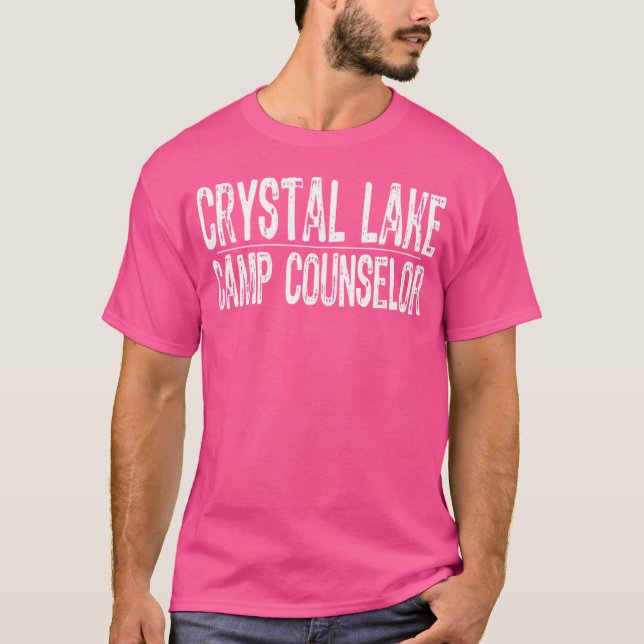 T-shirt Crystal Lake Camp Counselor Distressed (Devant)