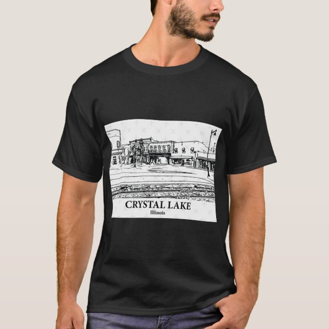 T-shirt Crystal Lake Illinois 1 (Devant)