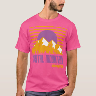 T-shirt Crystal Mountain Washington Montagnes Vintages Hik