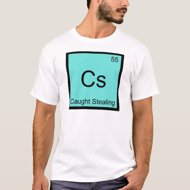 T-shirt Cs - Attrapé en train de voler Tee Symbole d'éléme (Devant)