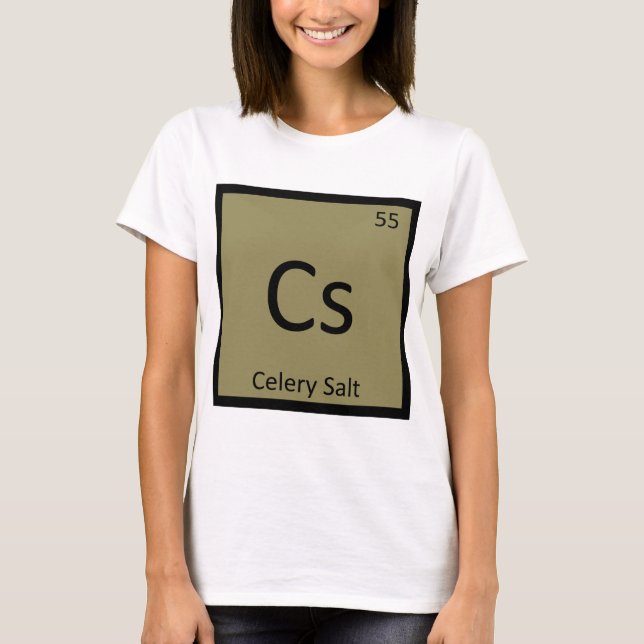 T-shirt Cs - Chimie Sel de Céleri Symbole du Tableau Pério (Devant)