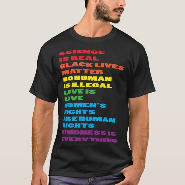 T-shirt CSD LGBTQIA Parade Acceptance Ally Flag Love Proud (Devant)
