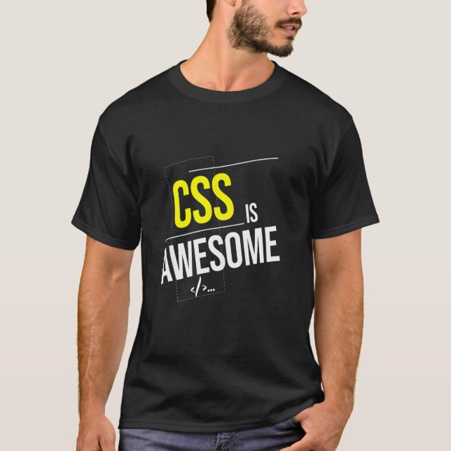 T-shirt CSS est génial programmeurs Web Développeur logici (Devant)