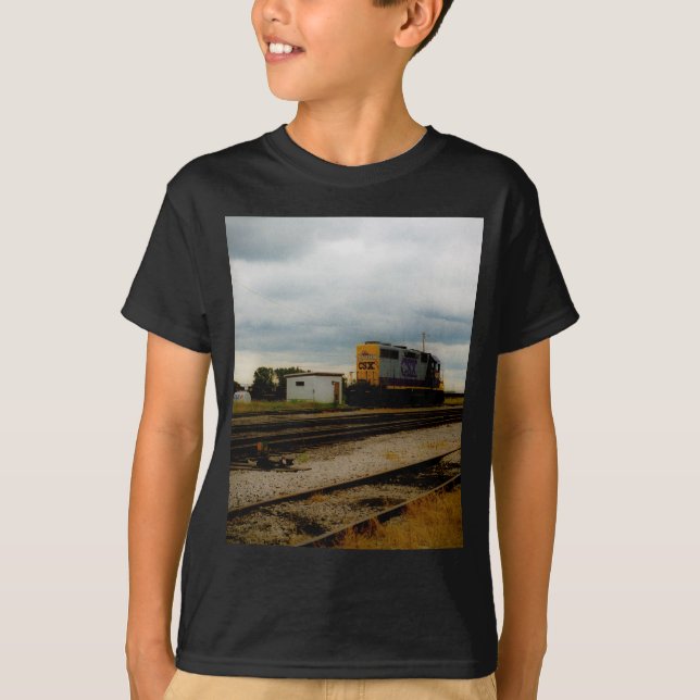 T-shirt CSX Railroad le moteur Toledo, OH de yard de (Devant)