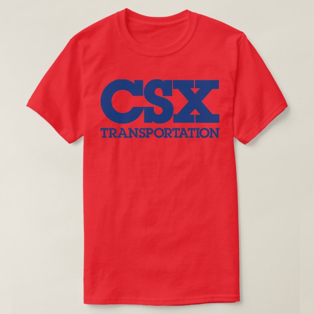 T-shirt Csx Transportation Blue Version (Design devant)