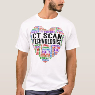 T-shirt Ct Scan Technologue Coeur