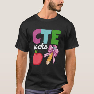 T-shirt CTE Teacher Squad Appréciation Rocks Prof de Carri
