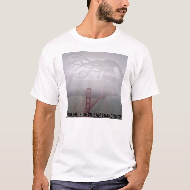 T-shirt Cthulhu aperçoit San Francisco (Devant)