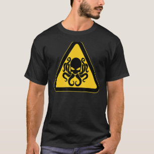 T-shirt Cthulhu Attention Symbole d'avertissement lancé pa