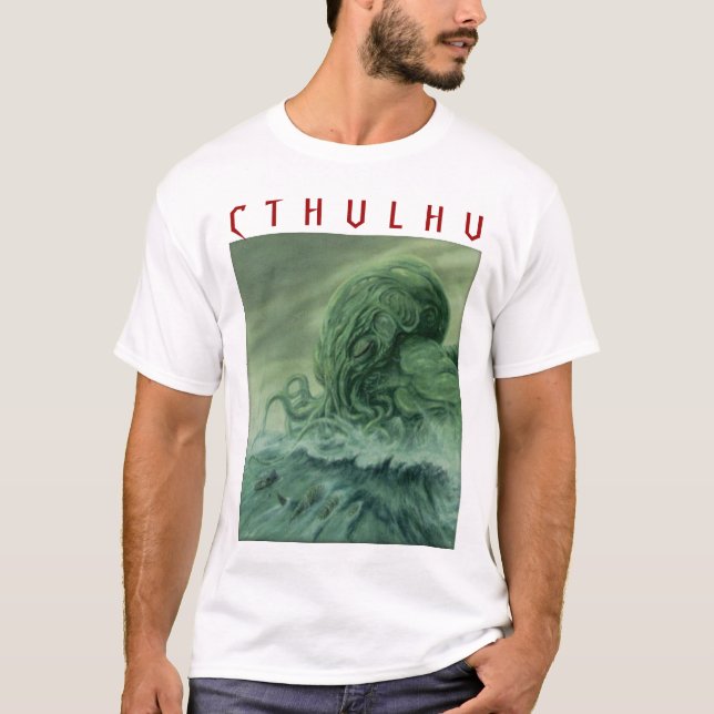 T-shirt Cthulhu, C T H U L H U (Devant)