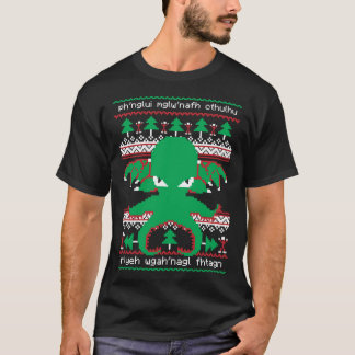 T-shirt Cthulhu Cultist Christmas Cthulhu Ugly Christmas S