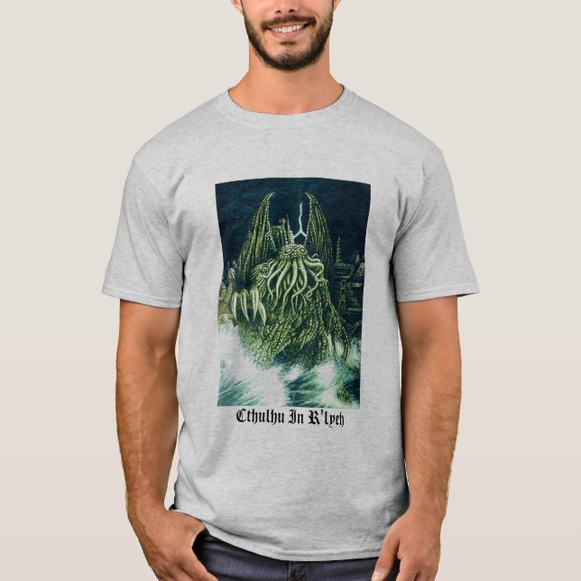 T-shirt Cthulhu dans la chemise de R'lyeh (Devant)