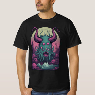 T-shirt Cthulhu Illusion d'horreur folie - De nombreux yeu