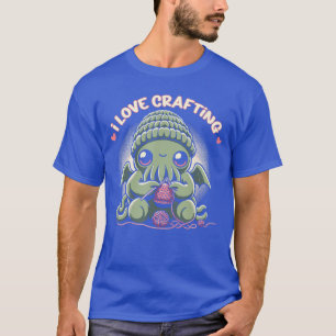 T-shirt Cthulhu mignon J'adore la création de Kawaii Horre
