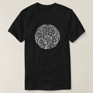 T-SHIRT CTHULHU NECRONOMICON HAND OF WATER SYMBOL