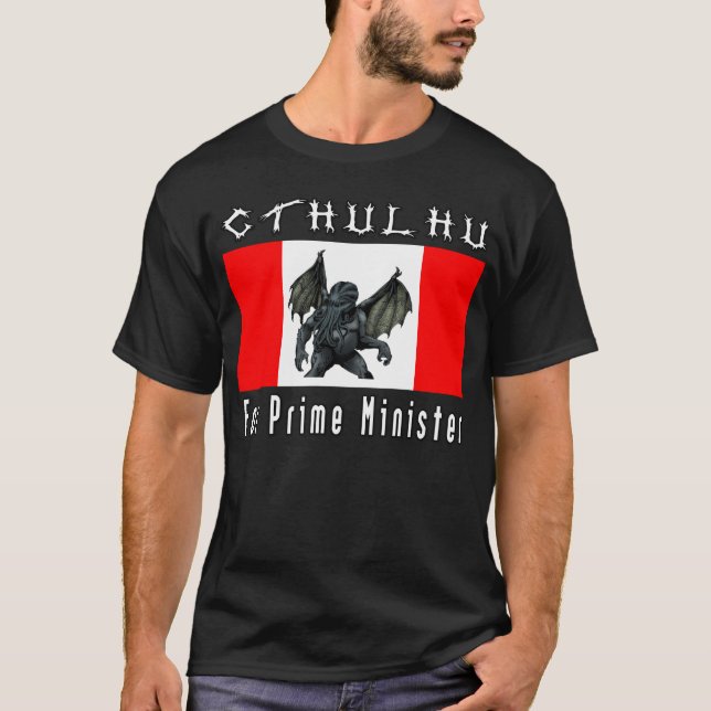 T-shirt Cthulhu pour le premier ministre style 1 (Devant)