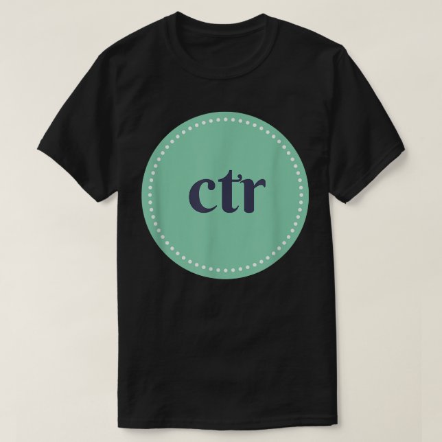 T-shirt CTR Cute Circle LDSMormon (Design devant)