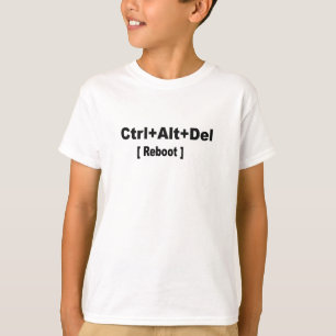 T-shirt ctrl+alt+del, Science de retour à l'école Chemise