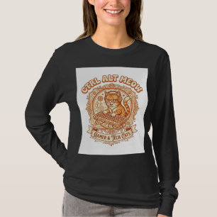 T-shirt Ctrl Alt Miaou Chat Joueur Tech Vintage Vectoriel