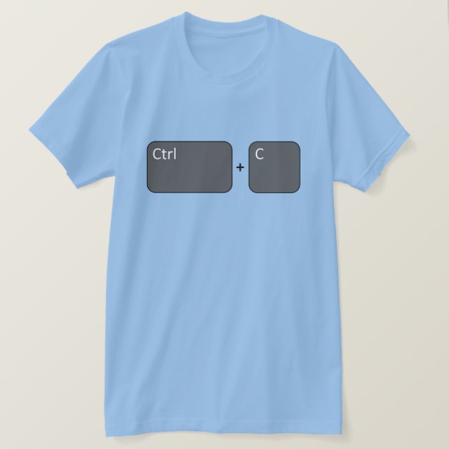 T-shirt Ctrl + C Copier (Design devant)