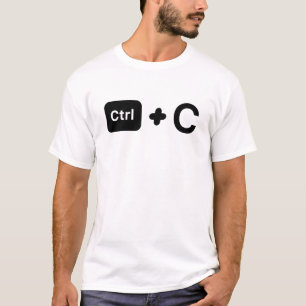 T-shirt CTRL C CTRL V/Famille/Papa Maman Et Moi/Amusant
