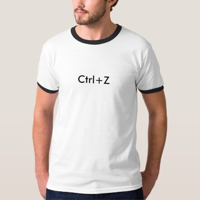 T-SHIRT CTRL+Z (Devant)
