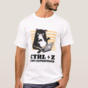T-shirt Ctrl + Z est mon superpouvoir modèle 3D